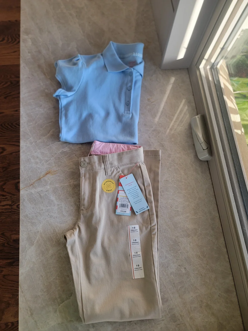 SET Of 2 Cat & Jack School Uniform, Shirt & Pants Size L(10/12) ($26)